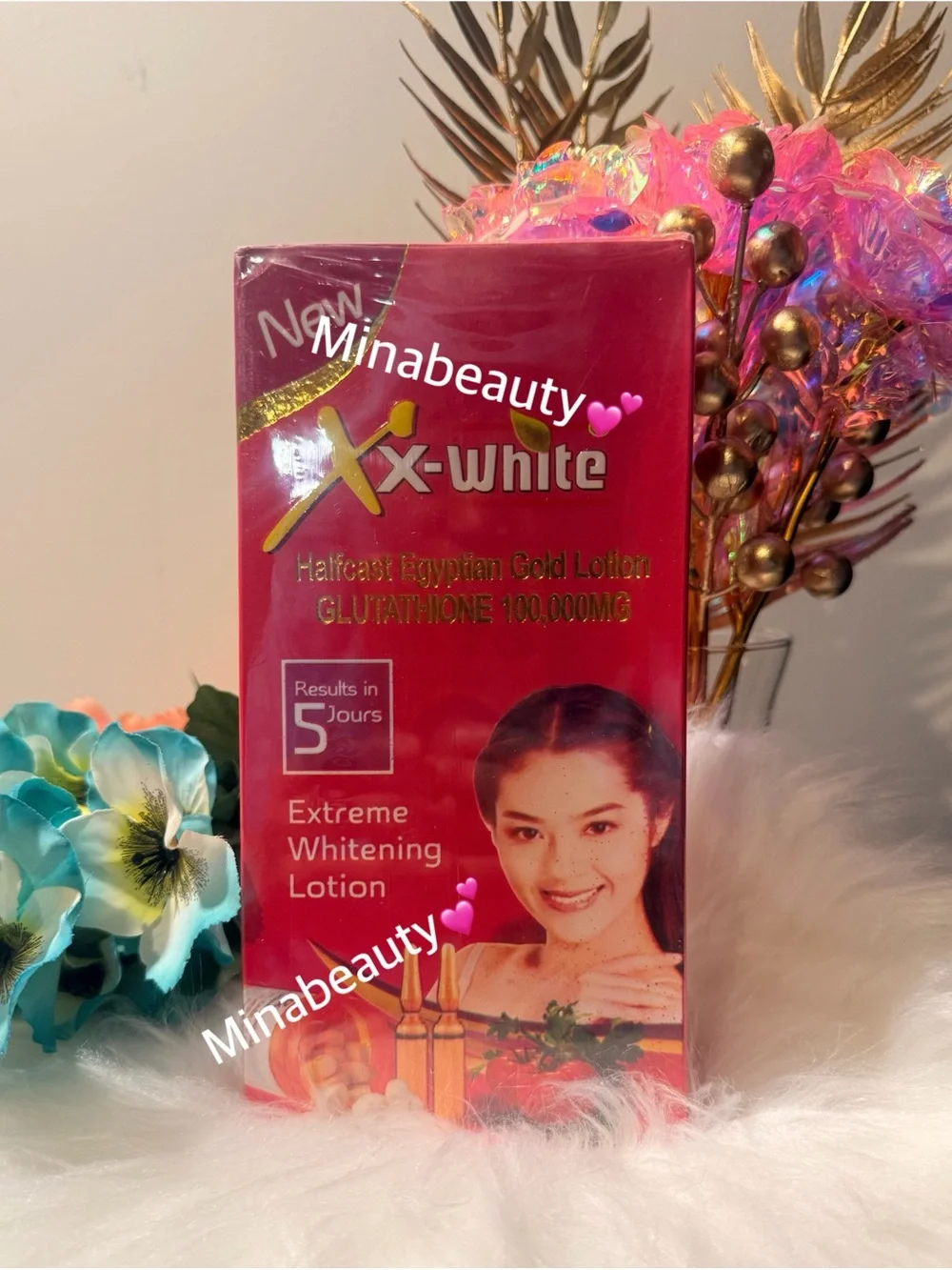 Xx white HC Egyptian gold Lotion - Deep Pink